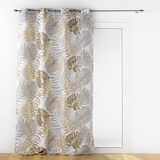 douceur d'intérieur, Mogador, metallic bedrukt polyester gordijn met oogjes (140 x 260 cm)