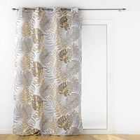 douceur d'intérieur, Mogador, metallic bedrukt polyester gordijn met oogjes (140 x 260 cm)