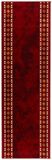 vidaXL - Tapijtloper - FLORNES - Geweven - Rood - Diamanten - 100 x 400 cm