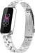 Strap-it Stalen Smartwatch bandje - Geschikt voor Fitbit Luxe - Zilver