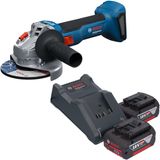 Bosch Professional Bosch GWS 18V-8 Professional accu-haakse slijper 18 V 125 mm borstelloos + 2x accu 4,0 Ah + oplader