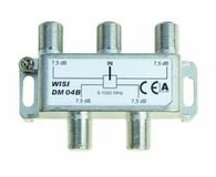 Wisi DM 04 B Kabelsplitter Zilver, Wit