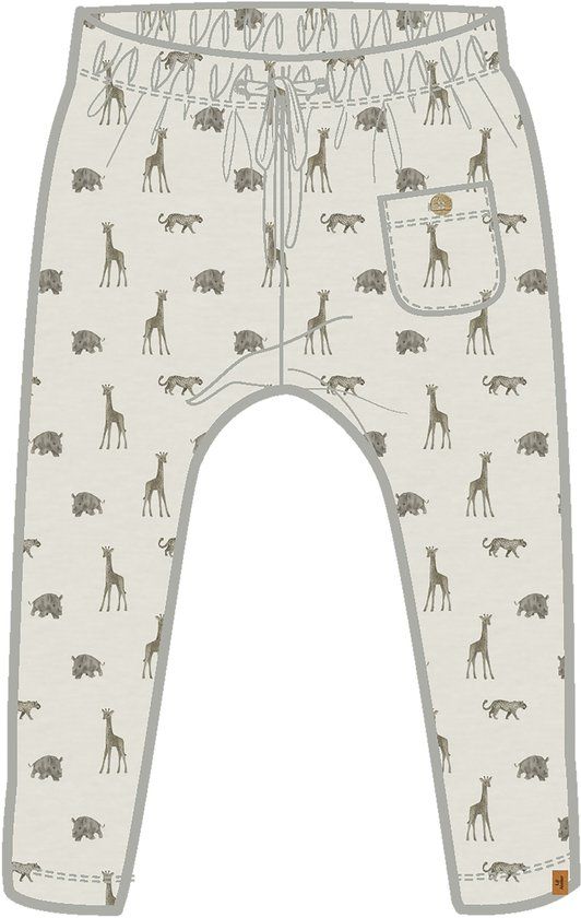 LIL' ATELIER NAME IT - NBMGAYO ELO LOOSE PANT LIL NOOS - Baby Broek - Katoen/Lyocell/Elastaan - Coconut Milk