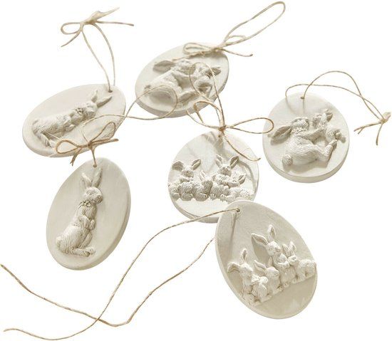 LOBERON Hanger set van 6 Jasélie antiekwit