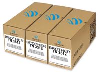 Brother 3x cartouche de toner noir TN3512, compatible avec Brother
