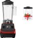 StarTech Mini Pro - G5001 Krachtige staande blender voor smoothies - 1800W - 1,8 liter, beker van BPA-vrij materiaal - Traploos instelbare snelheid - 31.000 omwentelingen per minuut - Rood, EU-stekker