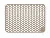 Tapis d'évier cascade - Silicone - Taupe - 30 x 40 cm - Rectangulaire