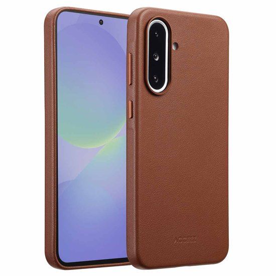 Accezz MagSafe Leather Backcover voor de Samsung Galaxy A36 / A56 - Sienna Brown