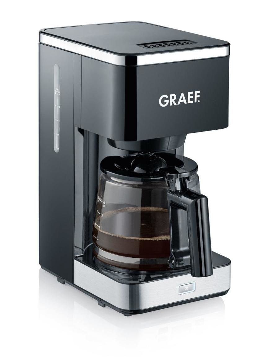 Graef FK 402 Filter Coffee Machine - 1.25L - Semi-Automatic - Black/Stainless Steel