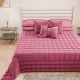 PETTI Artigiani Italiani Dekbed voor eenpersoonsbed, van zacht en warm fluweel, lentedekbed voor de herfst, eenpersoonsbed, fuchsia, 100% Made in Italy