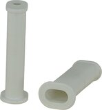 FORT Kruiwagenhandvatten ovaal WIT - set van 2 - Kunststof