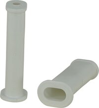 FORT Kruiwagenhandvatten ovaal WIT - set van 2 - Kunststof