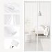 ISRED Moustiquaire pour porte – Blanc – Protection contre les insectes – Rideau moustiquaire magnétique – Rideau anti-moustiques pour porte de balcon et porte de terrasse – 2*210cm *50cm