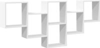 vidaXL Wandschap 159x18x66 cm bewerkt hout wit
