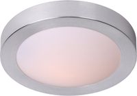 Lucide FRESH - Plafonnière (Plafondlamp) Badkamer - Ø 35 cm - 2xE27 - IP44 - Mat chroom
