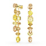 Swarovski Gema 5718073 Dames Oorbellen Geel/Goud Kristal