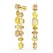 Swarovski Gema 5718073 Dames Oorbellen Geel/Goud Kristal