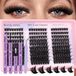 Extensions de cils avec liant, scellant et dissolvant