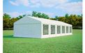 Tente de réception 5x12 m STANDARD – PVC 500 g/m², ignifuge, tubes en acier galvanisé Ø38 mm, jusqu'à 120 personnes - Blanc