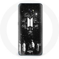 Samsung Galaxy A5 2017 BTS Handtekening leden Rm Jin Jimin V Suga Jungkook J-hope Maniacase Hoesje