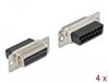 Delock 66720 Kabel-connector D-Sub 15 Pin Schwarz, Silber