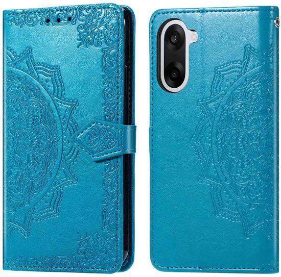 imoshion Hoesje - Geschikt voor OnePlus Nord CE5 - Mandala Bookcase - Turquoise