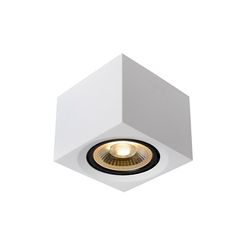 Lucide Fedler Spotlamp Wit - LED Dim to warm - GU10 - 1x12W - Aluminium