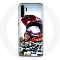 Maniacase Hoesje voor Huawei P30 MotoCross Helm
