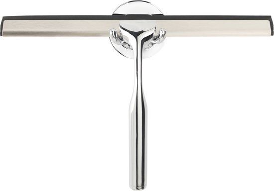 WENKO Terni Plus Douchewisser - RVS - Chroom - 24 cm - Bevestigen zonder boren