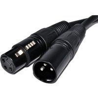 Phonillico® XLR mannelijk XLR vrouwelijk 3-pins kabel - 1,5 m - Microfoon Geluid Luidspreker Versterker Console DMX