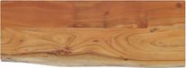 vidaXL Étagère murale rectangulaire bord naturel 50x20x3,8 cm acacia