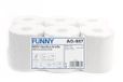 Funny Handdoekrollen 20 cm 1-laags gerecycled papier wit 6 rollen