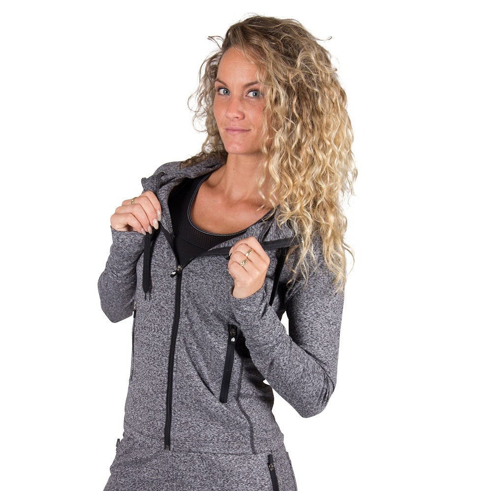 Gorilla Wear Shawnee Zipped Hoodie - Mixed Gray - S