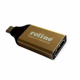 ROLINE 12.03.3231 USB Type-C naar HDMI Adapter Zwart, Goud