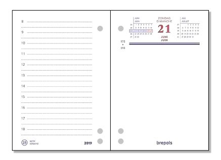 Brepols Pocket Kalender Wit 84 x 120 mm