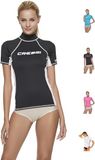 CRESSI LYCRA RASH GUARD LADY KORTE MOUW ZWART/WIT L/4 (42)