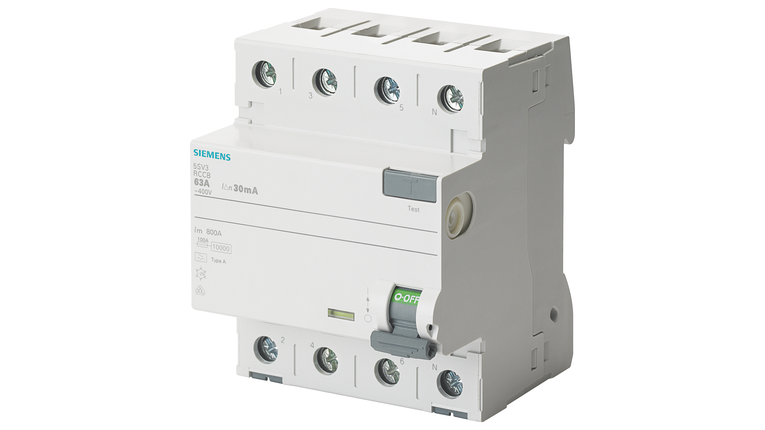 Siemens 5SV3344-6 - Stroomonderbreker - 40A - Grijs