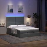 Maison Exclusive - Cadre de lit ottoman avec matelas, rose, 140x190 cm, velours