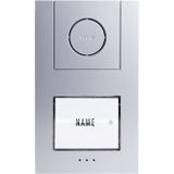 m-e modern-electronics VISTUS AD ALU 410 Vistus Unité extérieure pour interphone filaire Maison individuelle Argent, Blanc