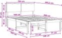 vidaXL Tweepersoonsbed ROSTOCK Donkerbruin 160 x 200 cm