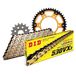 Kettingset DID Kettingset Stealth 530VX3 / 116 klinkslot goud voor Yamaha YZF-R1 1000 cc Bj. 2004-2005