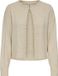 JDY JDYEMMALI L/S ONEBUTTON PEARL CARDI KNT Dames Vest - Maat S - Sandshell;W. White Pearls