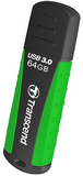 Transcend JetFlash 810 USB 3.0 Flash Drive - 64GB - Black/Green