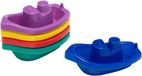 Let's Play badspeelgoed - 5x - bootjes - kunststof - 10 x 3,5 cm