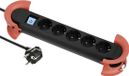 MaxTrack NV 60-5 L Stekkerdoos met schakelaar Zwart Randaarde stekker 1 stuk(s)