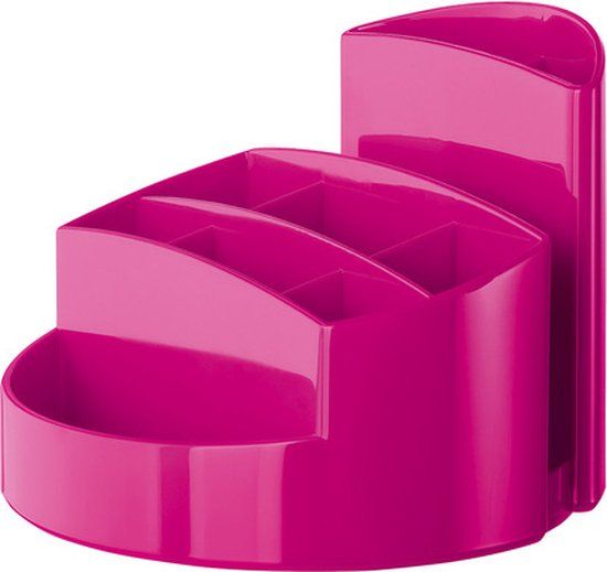 HAN Rondo Pen Holder - 9 Compartments - Glossy Pink