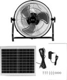 PCE Instruments PCE-SV 10 Draagbare Zonneventilator - Zwart - 12 Snelheden - 30 cm - 8800 mAh Accu