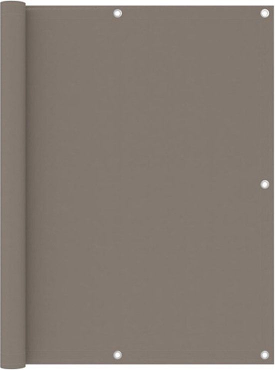 vidaXL Balkonscherm - 120x400 cm - Taupe