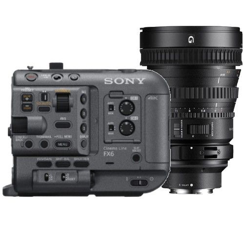 Sony FX6 Cinema Camera with 28-135mm f/4.0 G OSS PZ Lens