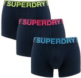 Superdry BOXER TRIPLE PACK Heren Onderbroek - Raven Black Marl